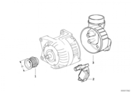 Alternator, individual parts 105A