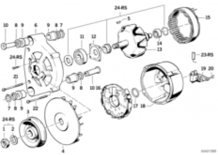 Alternator, individual parts 80A