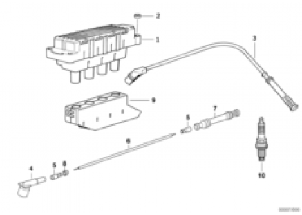 Ignition coil/spark plug
