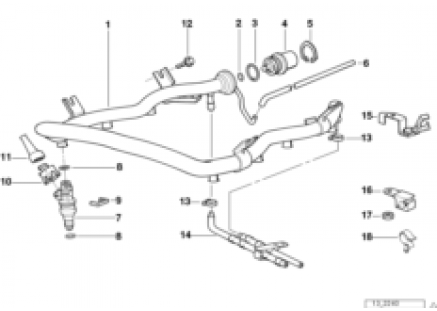 Valves/Pipes of fuel injection system