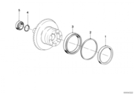 Crowngear and spacer rings