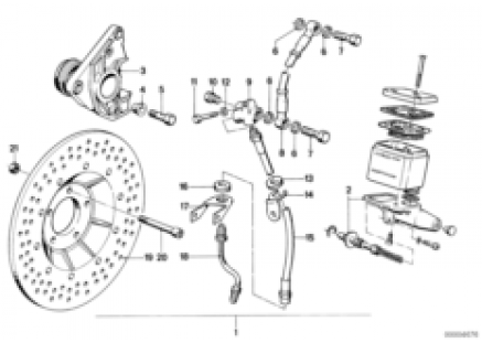 Retrofit kit, double disc brake