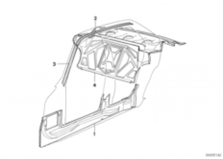 Body-side frame/partition