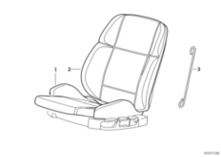 Seat, front, uphlstry, cover, Sport seat