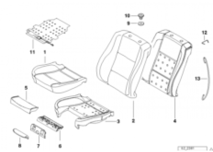 Seat, front, uphlstry, cover, Sport seat