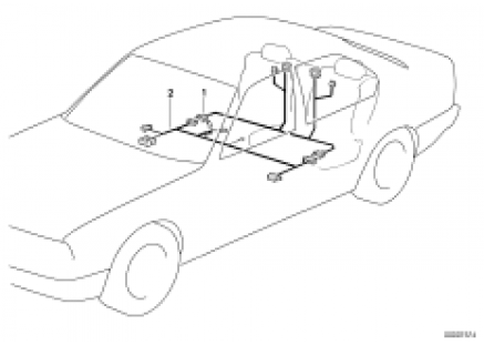 Wiring electr. seat adjustment rear
