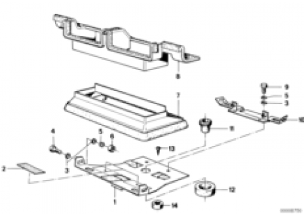 Air conditioning system mounting parts