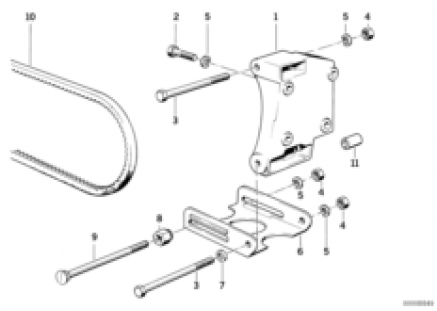 Air cond.compressor-supporting bracket