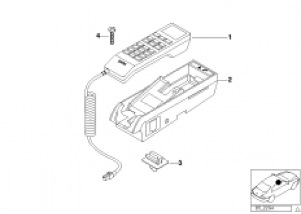 Single parts, SA 629, center console