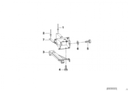 Trailer, individual parts, rear support