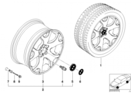 BMW LA wheel, V spoke 63