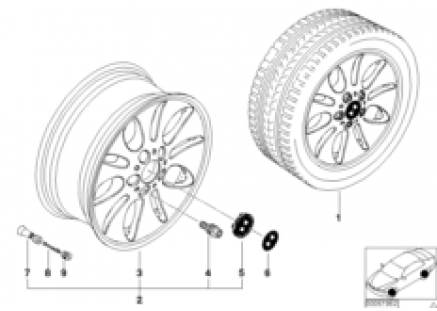 BMW LA wheel, ellipsoid styling 56