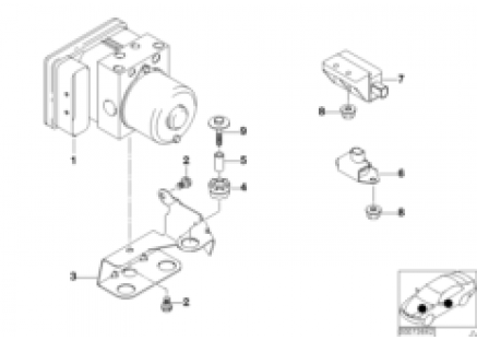 Hydro unit DSC/fastening/sensors