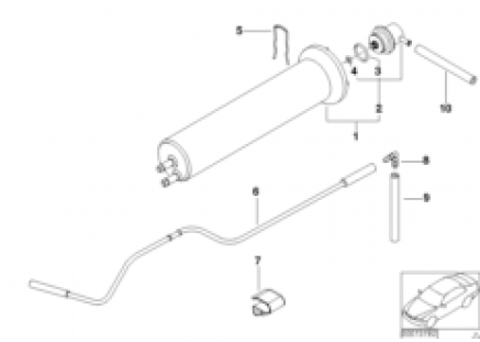 Fuel filter, pressure regulator