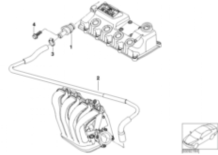 Crankcase-Ventilation/oil separator