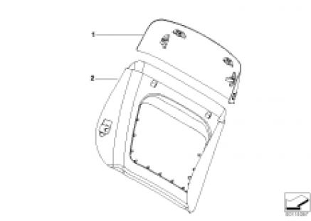 Individ. rear panel,leather comfort seat