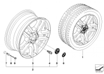BMW LA wheel, V spoke 130
