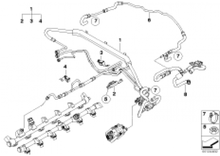 Fuel injection system - fuel line