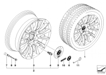 BMW LA Individual wheel V-spoke 152