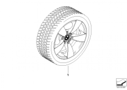Winter wheel w.tire star sp.138 - 17