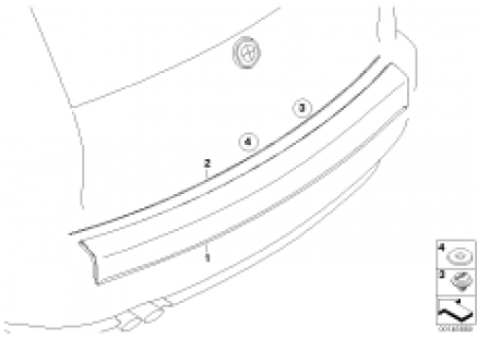 Exterior trim / Grille / Seals