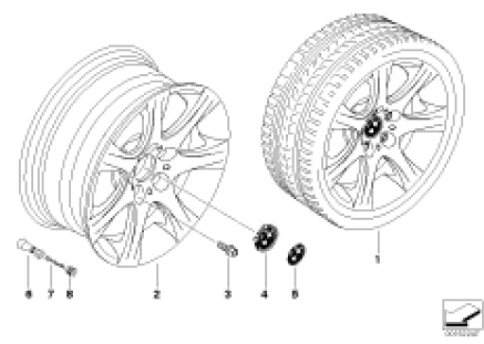 BMW LA wheel, star spoke 185