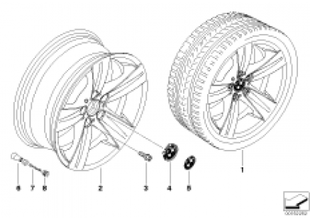 BMW LA wheel, star spoke 189
