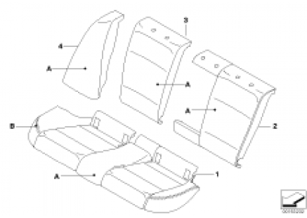 Ind.through-loading sys. rear basic seat