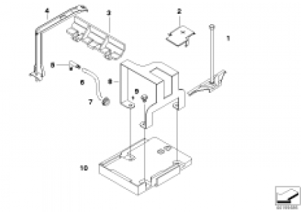 battery holder and mounting parts