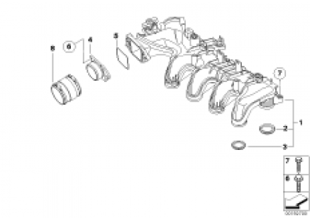 Intake manifold system-AGR