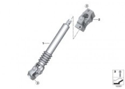 Steer.col.-lower joint assy