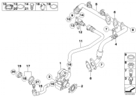 Intake manifold system-AGR