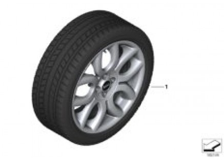 Winter wheel w.tire flame sp.R97 - 17