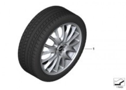 Winter wheel w.tire cross sp.R114 - 17