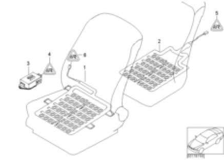 Electr. compon. seat occupancy detection