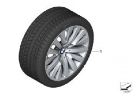 Winter wheel with tire V-spoke 254 - 18