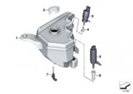 Sep.components f.washer fluid reservoir