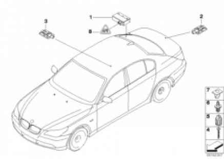 Control unit/antennas passive access