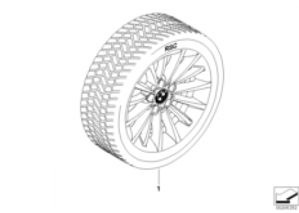Winter wheel w.tire multi-sp.284 - 17
