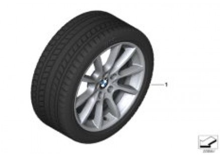 Winter wheel with tire V-spoke 281 - 18