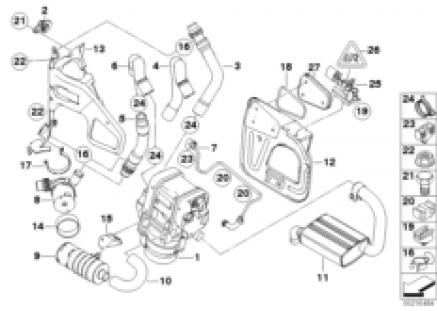 Spare parts, auxiliary heater Bypass Sys
