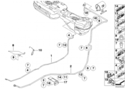 Fuel pipes / Mounting parts