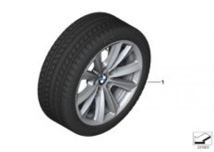 Winter wheel with tire V-spoke 236 - 17