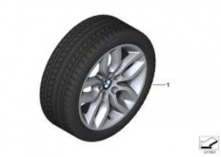 Winter wheel with tire Y-spoke 305 - 17