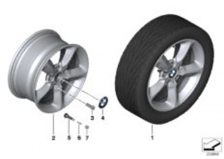 BMW LA wheel, Star Spoke 382