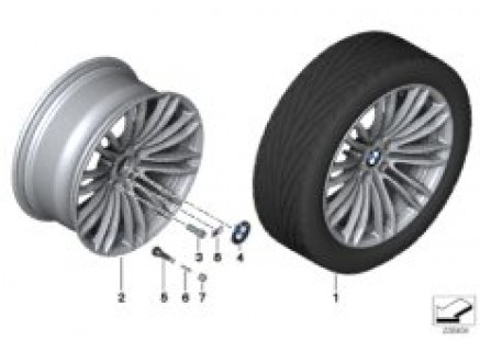 BMW LA wheel M Double Spoke 345 - 19''