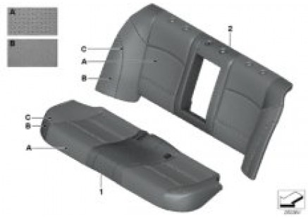 Individual cover Klima-Leather, rear