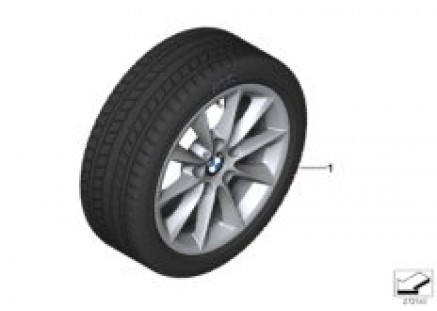 Winter wheel with tire V-spoke 411 - 16