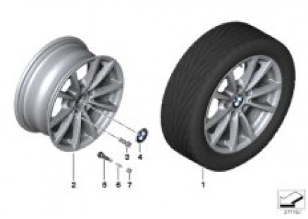 BMW LA wheel V-Spoke 390 - 16''