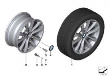 BMW LA wheel V-Spoke 395 - 17''